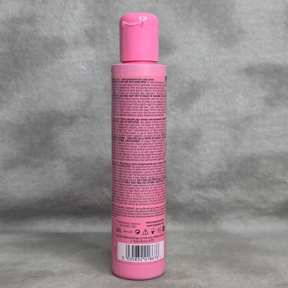 CRAZY COLOR Semi Permanent Hair Color Cream Dye SKY BLUE #59  5.07‎ fl oz